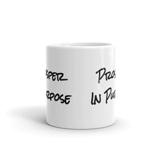 Load image into Gallery viewer, Prosper In Purpose White glossy mug