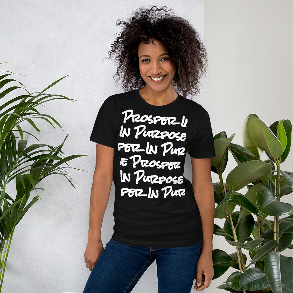 Prosper In Purpose Short-Sleeve Unisex T-Shirt